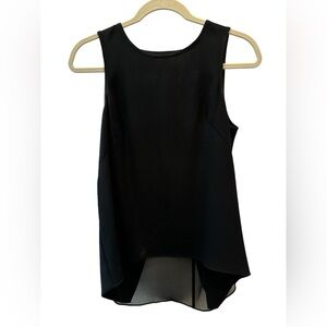 Rag & Bone Sleeveless Black Top with Draped Crossed Back